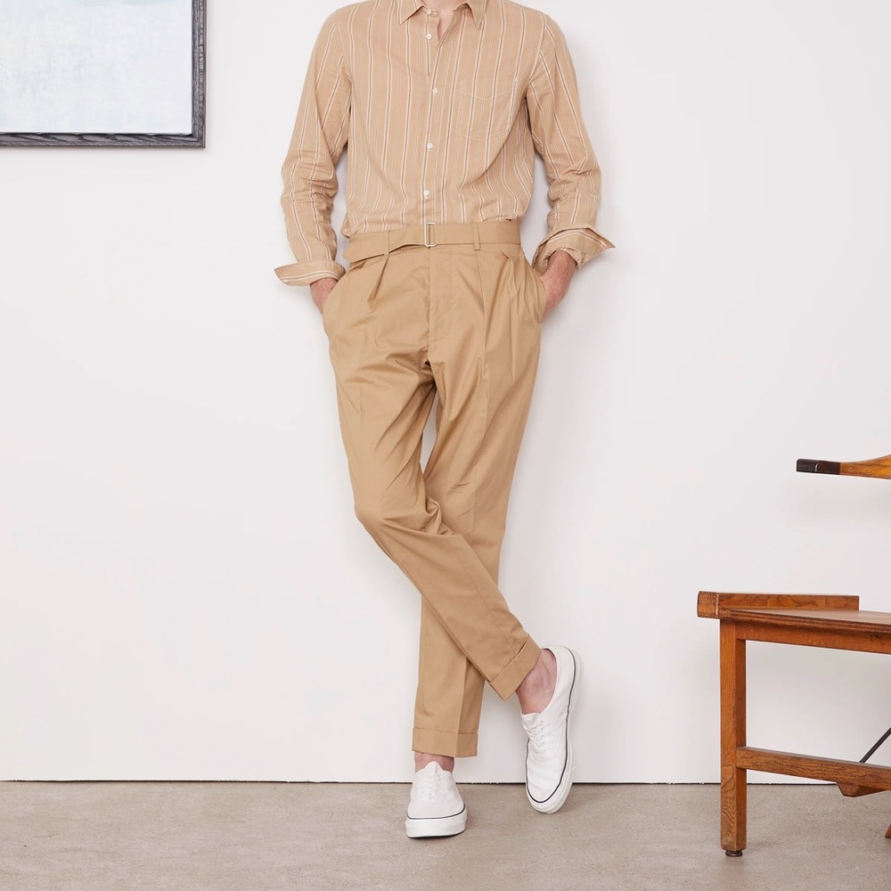 Officine Générale Pierre pants 48 in British tan